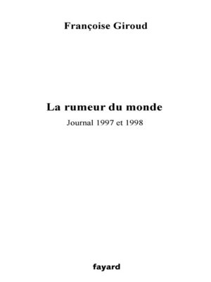 cover image of La rumeur du monde